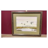 Watercolor -Framed & Matted Art Signed by Artist