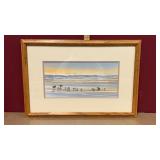ï¿½Shorebirdsï¿½ Watercolor -Framed & Matted