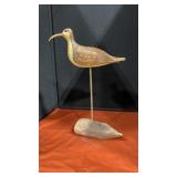 #204 WHIMBREL SHORE BIRD CARVED BY BRICK PAULSON