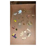 Gold tone Brooches /pins and Asian jewelry and