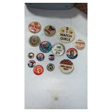 Vintage pin backs