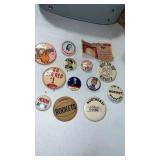 Vintage pin backs