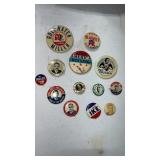 Vintage pin backs