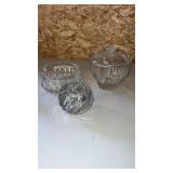 Gorham crystal dish with lid and more