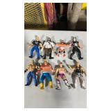 8 wrestling figures