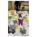 Cabbage, patch, kids paper, doll set, and