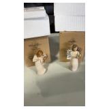 2 willow tree figures with original boxes