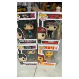 4 new Funko pops