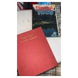 2 stamp books.