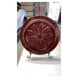 Large platter and stand approximately 21 1/2 'x