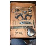 Miscellaneous lot of souvenir spoons, trinket box
