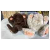 2 Vintage Beeple yeti Bigfoot, plush doll 12