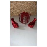 Decorative glass present dish  Mikasa, with a l