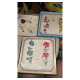 New in pkg all cotton  embroidered handkerchiefs