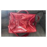Red overnight bag