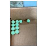 10 fluorescent game marbles