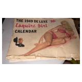 1949 deluxe Esquire girl calendar  envelope has