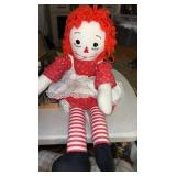 Large raggedy Ann doll