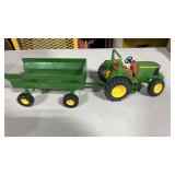 John Deere tractor and trailer