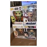 4 new funko pops