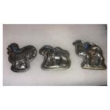 Antique camel , lion and rooster tin chocolate