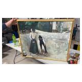 Framed painting picture approximately 31 1/2' x
