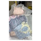 3 handmade doll outfits