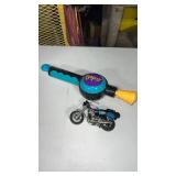 Bopit  game and motorcycle