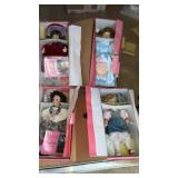 4 porcelain dolls, premiere edition, and Paradise