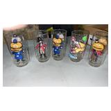 5 McDonald's glasses
