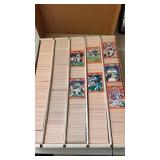 Large box of football cards some duplicates  1989