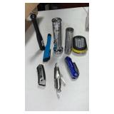 Miscellaneous lot of flashlights and pocket