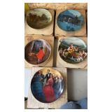 5 decorative plates all with COA