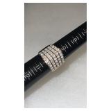 Woman's Size 10 cluster ring marked 925
