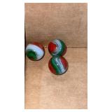 3 Akro Agate Popeyes's mint