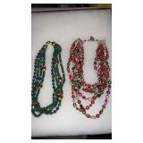 Art deco beaded necklaces