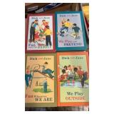 4 Dick and Jane books  hardcover  great condition