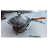 Silver plated Chafing dish stand water bowl lid