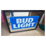 Bud light mirror approximately 34.5' x 26.6'