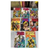 8 Strontium comic books in plastic sleeve