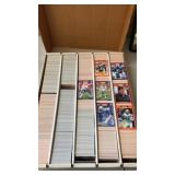 Large box of football cards some duplicates. 1989