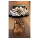 Vintage woman's clutch and cigarette case
