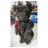 Vintage jointed Dean's Gwentoy plush black bear
