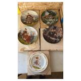 5 miscellanious decorative plates all have COA