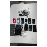 Miscellaneous lot of old cell phones, and tablet