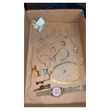 Miscellaneous gold tone jewelry Rings, necklaces,