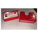 Vintage 2 photo 3D stereoscopic color slides and