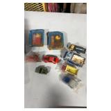 Vintage toy lot, cars, and PEZ dispensers