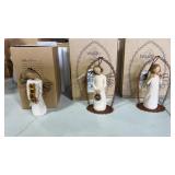 3  willow tree figures with original box