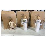 3 willow tree figures in original boxes